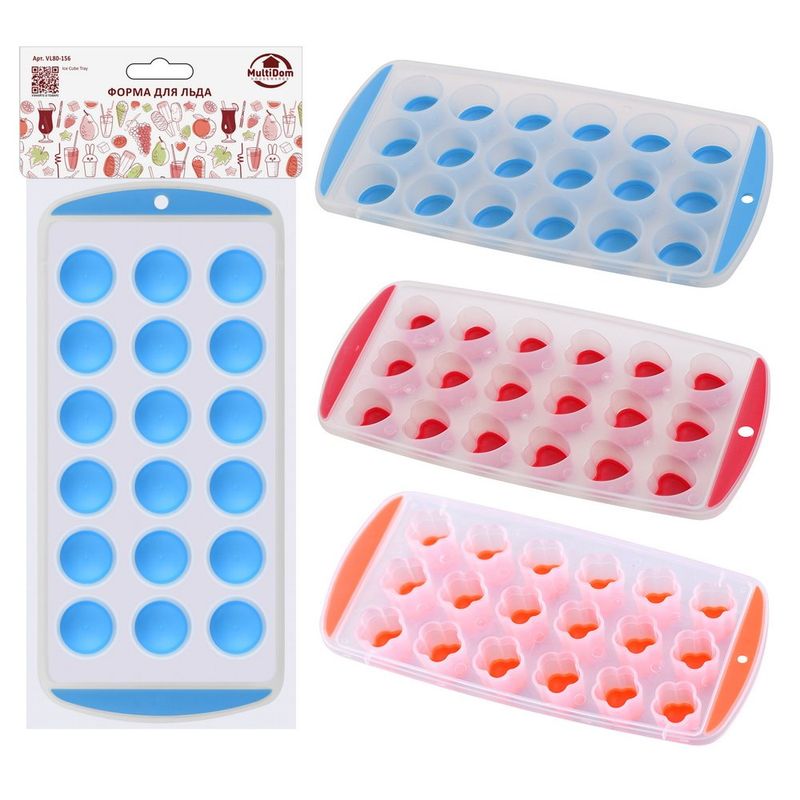 Форма д/льда силикон. VL80-156 Мд