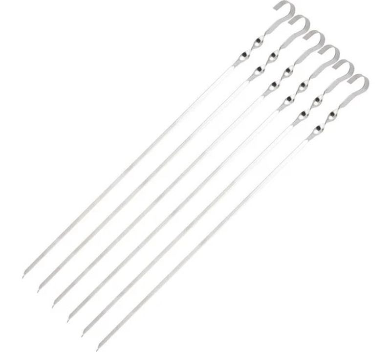 Шампур угл. (набор 6шт.) ECOS (560*10*1мм) 009382 Скр.