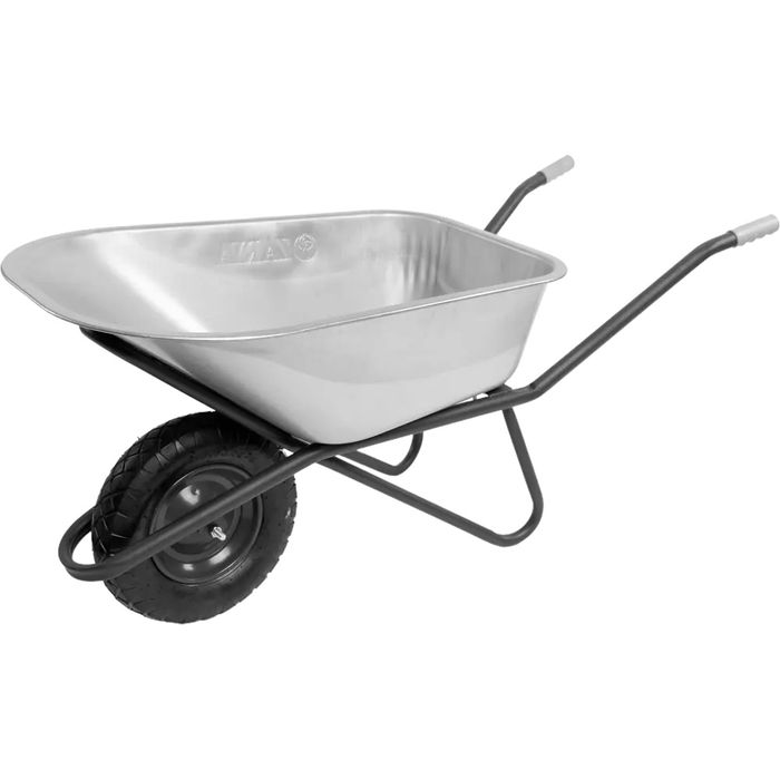 Тачка строительная 115л. (1кол. 4.00*8 d12 пневмо пл.кузов) Заря