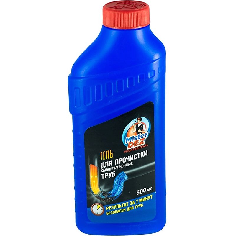 Гель д/прочистки канализ. труб MISTER DEZ Professional 0,5л. 1061 .