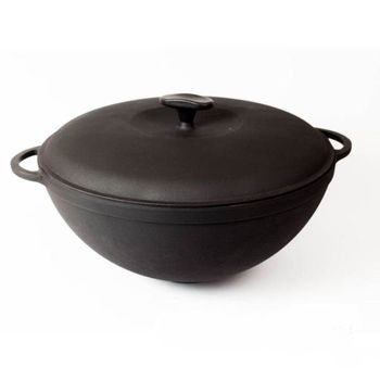 Казан чуг.  5,5л. с крышк. "WOK" В 3013 Укр