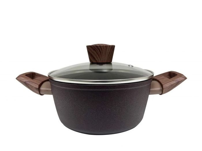 Кастрюля WR-1867 3,9л. Marroni (ков.ал. а/пр. покр. ст/крышк.)