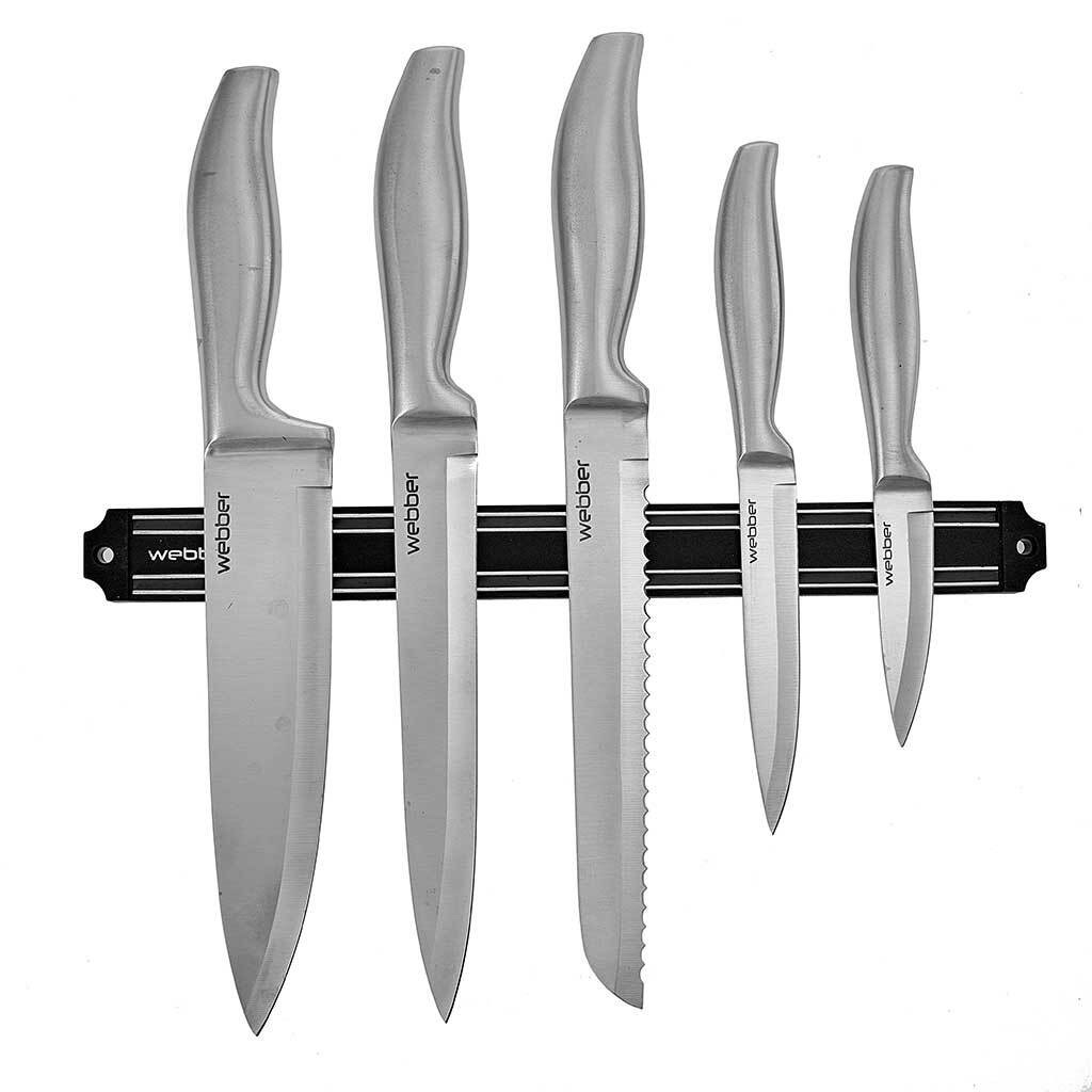 Набор ножей ВЕ-2260 6пр. с магнитным держателем WEBBER