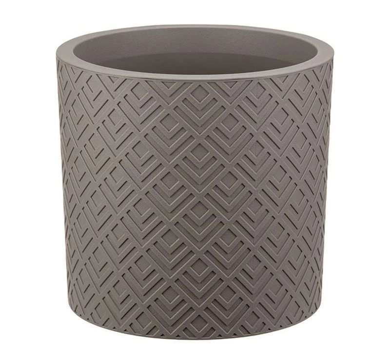 Кашпо ЭТНА  3,4л. d20см. с вставкой КН3183ФС (французский серый)