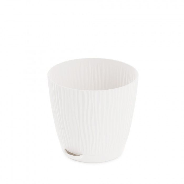 Горшок д/цв. "Флис"  3,0л. (с прикорневым поливом) М8443 (белый)