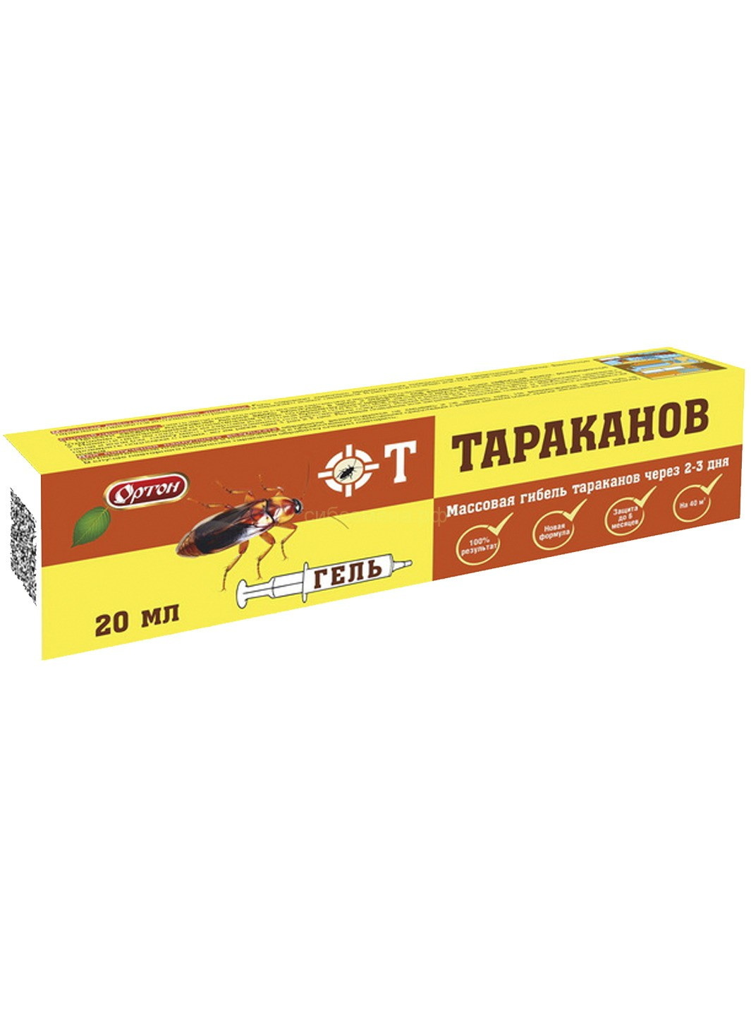Гель-шприц (от тараканов) 20мл. 09-002 (Ортон)