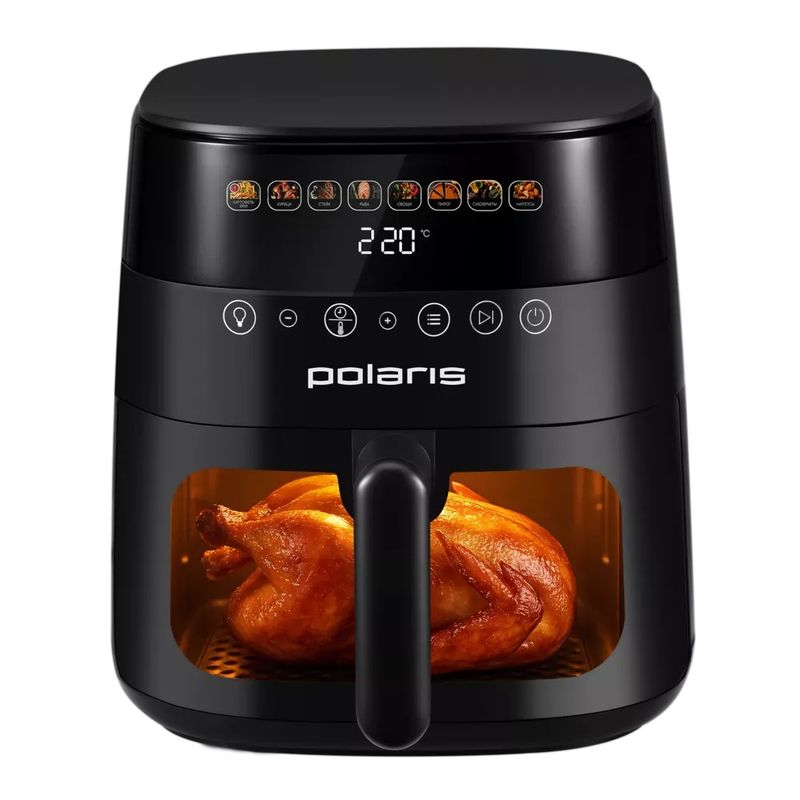 Аэрогриль POLARIS PAF 6003W (1,8кВт.6,0л. 8пр. )черный