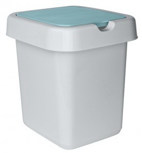 Контейнер д/мусора 25л. "Step" ПЦ4242БЛ (Белый)