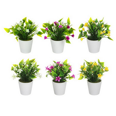 Цветок искусственный 758031 в горшке h=15,5см Р