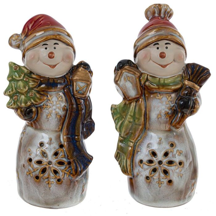 Фигурка "Снеговик" 806307 с подсветкой (7*5*13,5см.)