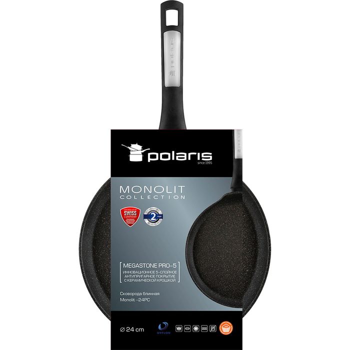 Блинница Monolit-24PC d24см. (ков.ал. а/пр. покр.) 015267 POLARIS