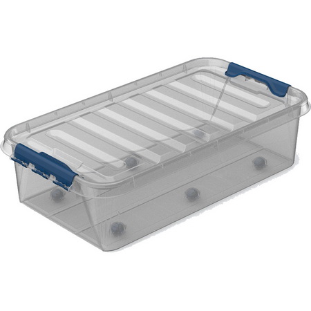 Ящик "ПРОФИ КОМФОРТ" 35л. ПБ797 подкроватный с крышкой, на колесах