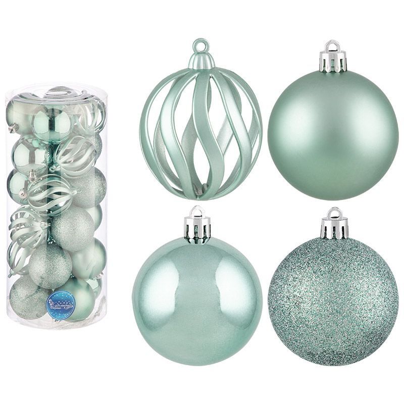 Шары SYQA-0123064 (набор 24шт.) d6см. 106291 (мятно-зеленый) Скр.