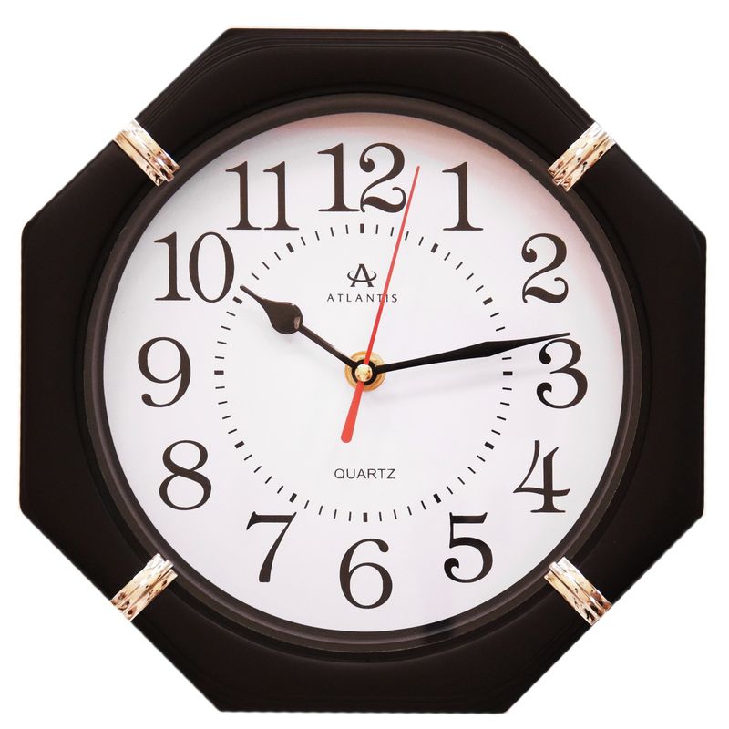 Часы настенные TLD-6047 "Atlantis" black (24*24*4,5см) А