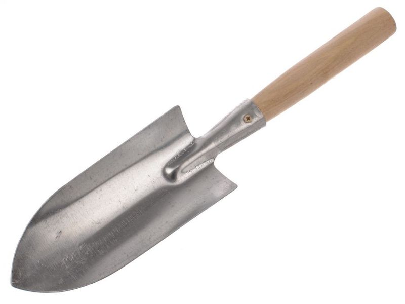 Совок посадочный большой СПБ-106 оцинк. с дер.ручкой (Павлово)