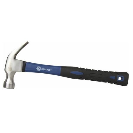Молоток-гвоздодер 450гр. 240-874 КОБАЛЬТ, фибергласовая рукоятка