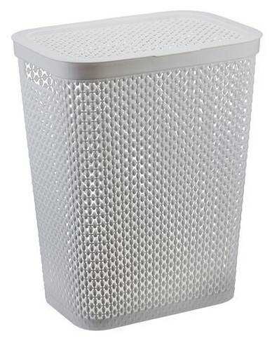 Корзина д/белья 35л. ПИРУЛА КН2614С (смоки)