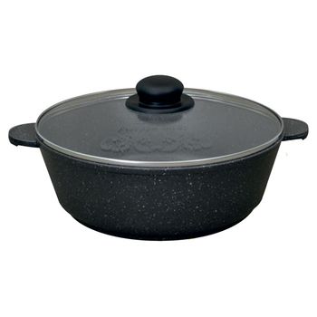 Кастрюля-жаровня Мечта 3,0л. а/пр. "Гранит" ст/крышк. 33701