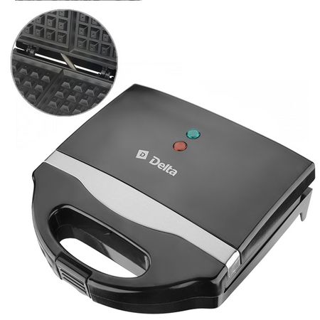 Вафельница эл. DELTA DL-049 "Венская" (0,8кВт. а/пр.покр.)