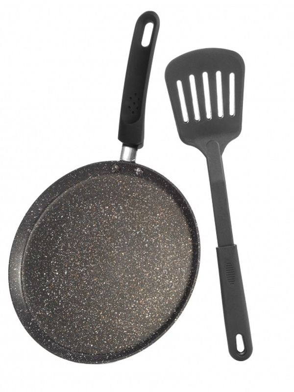 Блинница HM 7842 d22см +лопатка (ал. мрам. покрытие) ХМ