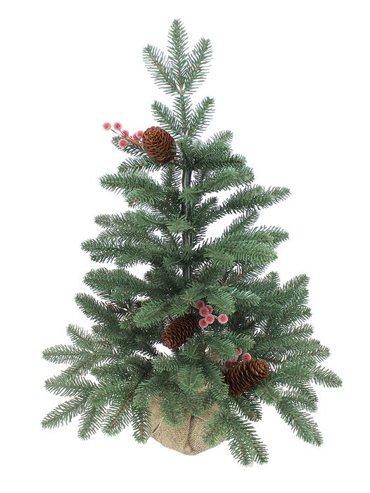 Ель "Декоративная" 0,6м. 1036060 с шишками и ягодами (в мешке)