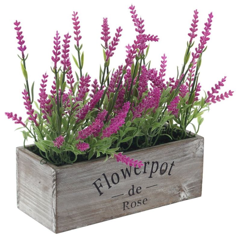 Цветок искусственный 817332 "Лаванда" в горшке h=25см (Р)