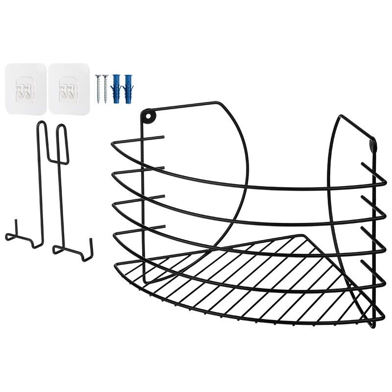Полка угл. SCAFFALI 109119 с держателем д/ телефона (23*23*22см) полимерн. покр. Скр.