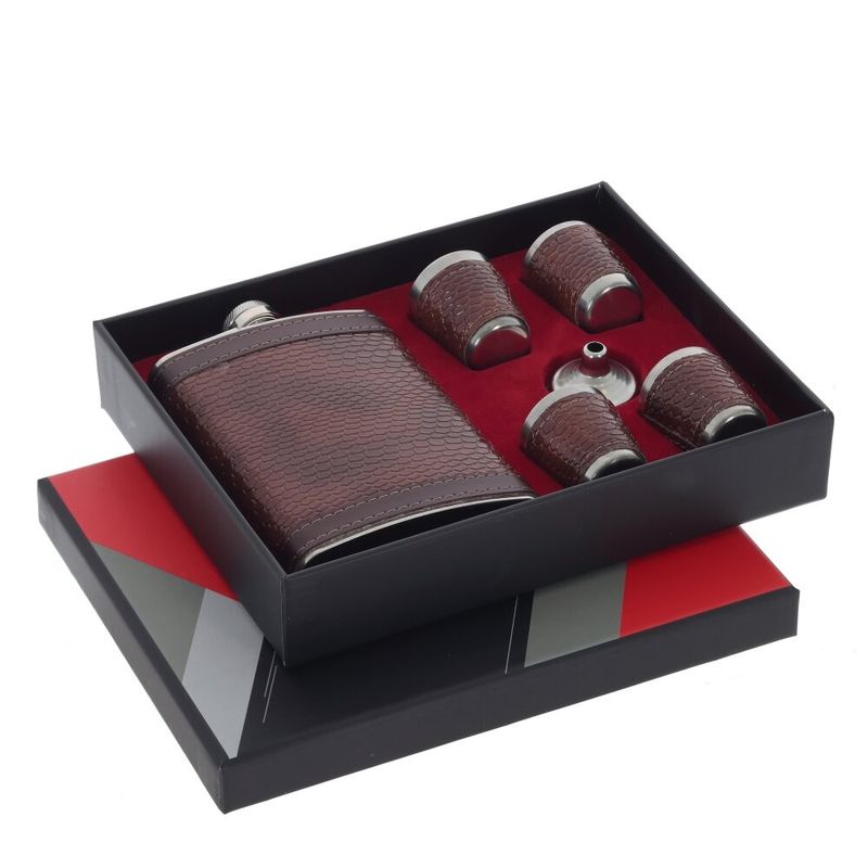 Подарочный набор 817088 (6пр: фляжка 270мл, 4 стопки ,воронка) (Р)