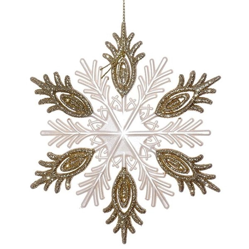 Подвесн.украш. "Снежинка" 254586 12,5*12,5см. Р