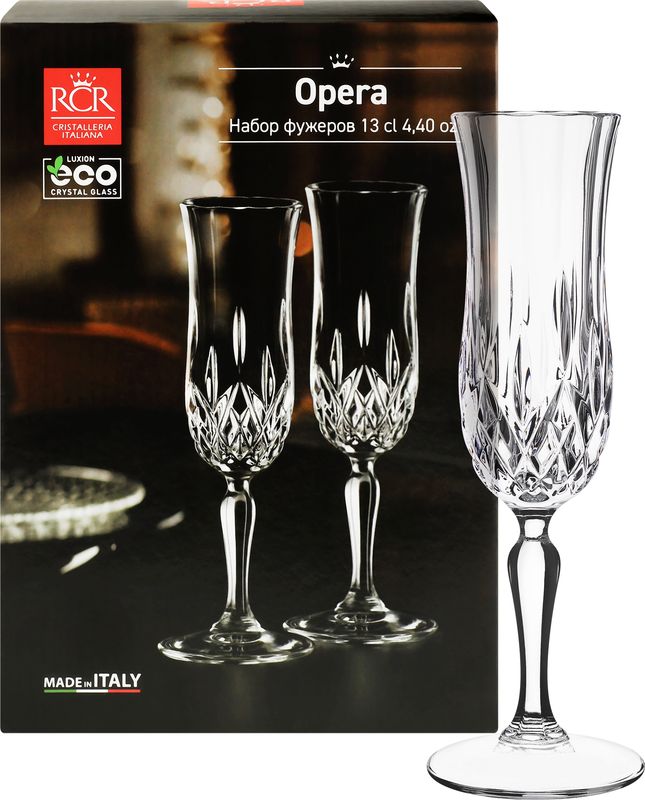 Набор фужеров Opera 60975 130мл. (2шт.) д/шампанского RCR