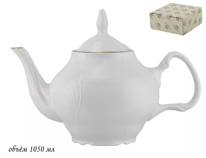 Чайник заварочный 226-021 "Maria Gold" 1,0л. (подар. уп.)