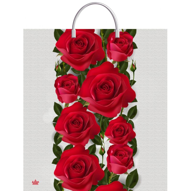 Пакет (пласт.руч.) 440*400мм. Волшебные розы 224302 Т-П