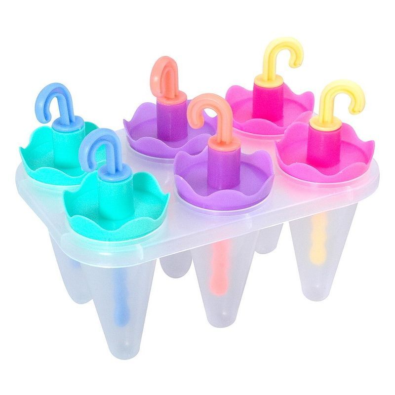 Форма д/мороженого "Яркие зонтики" VL80-353 (6 ячеек) Мд