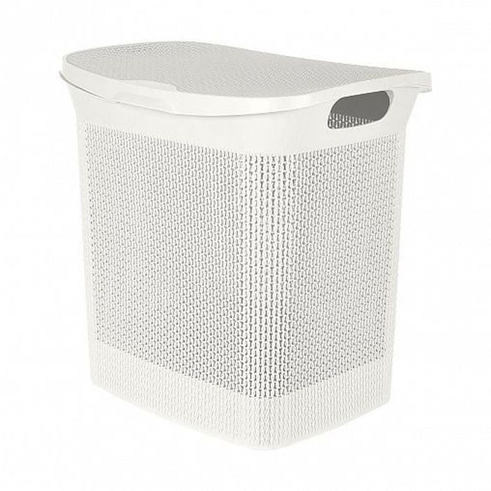 Корзина д/белья 35л. KEEPLEX  AJUR ПЦ4100БО (белое облако)
