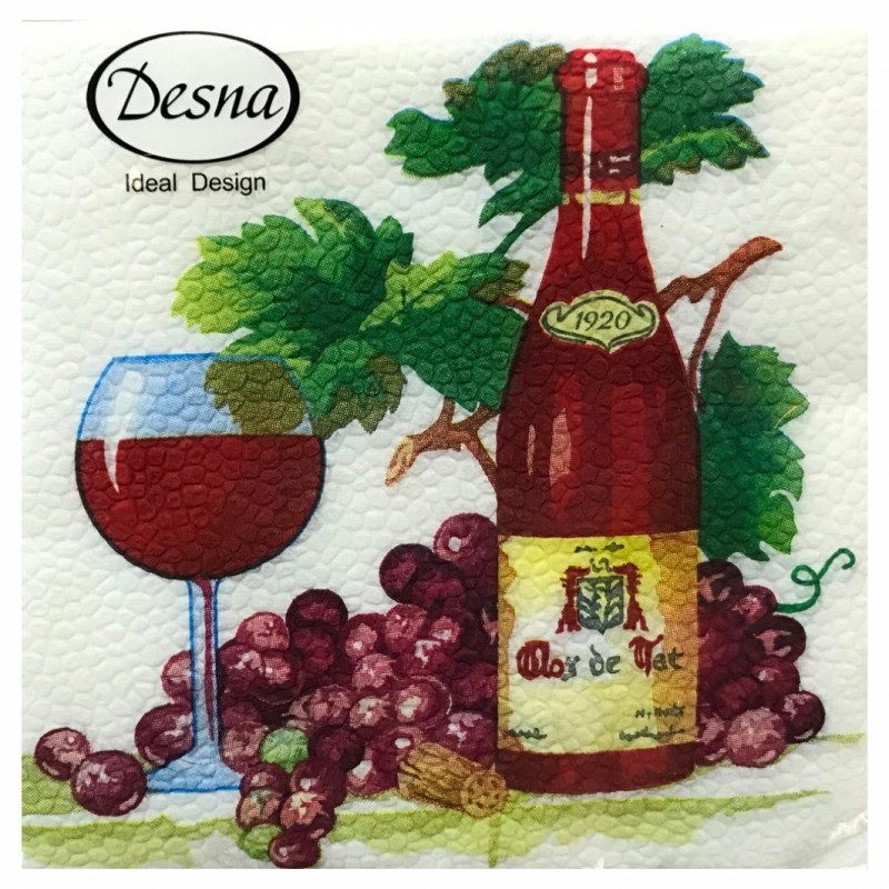 Салфетки бумажные 1сл. Design 22326 (24*24см.) 40шт. "Застолье" РБ