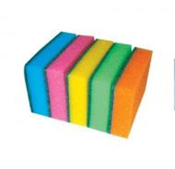 Губка д/посуды "Стандарт" 5шт. (с чистящим слоем) гх005 П