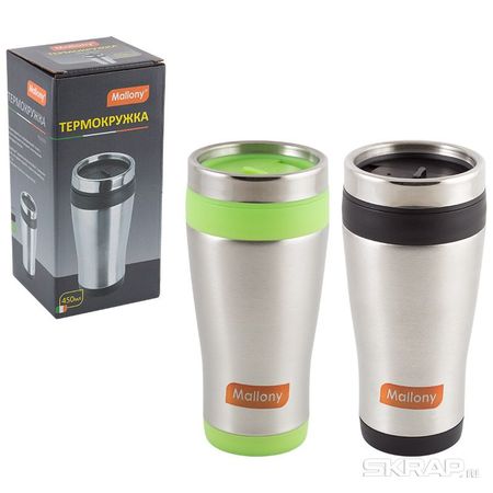 Термокружка нерж. Mallony FELICITA 0,45л. 074038 (Скр)