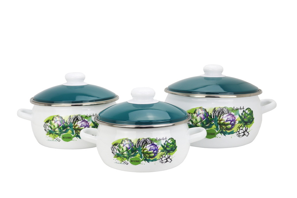 Набор "Артишок" 10-327/6 (3к.: 2/3/4л.) белый  Маг