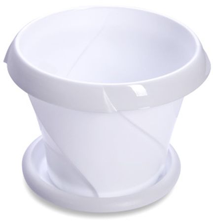 Горшок д/цв. "Флориана" 9,2л. d315мм. (белый) с подд. С388Бел. Мар.