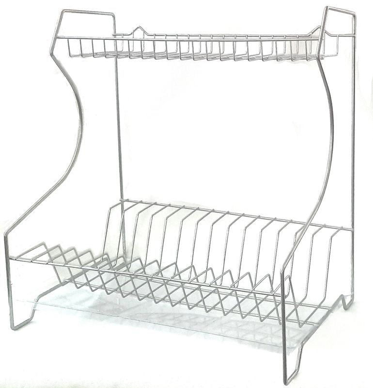 Сушилка д/посуды СНП-ЦБ/1П (398*242*375мм) с поддоном хром.