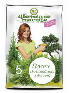 Грунт специал. ЦВЕТОЧНОЕ СЧАСТЬЕ/д/хвойных и бонсай 5л. Ф