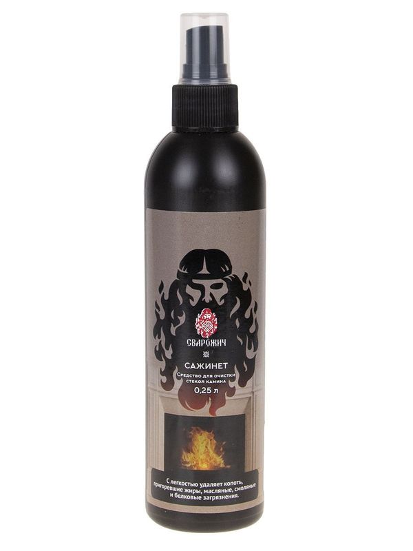 Средство д/очистки стекол камина САЖИНЕТ 0,25л.