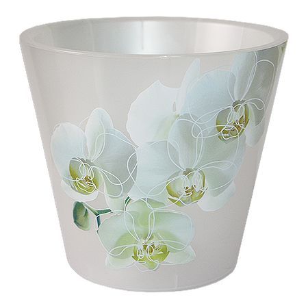 Горшок д/цв. "London" Орхид. 1,6л. d160мм. ПЦ1558 (белый перламутр)