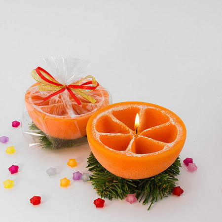 Свеча "Пол-апельсина" 18228 .