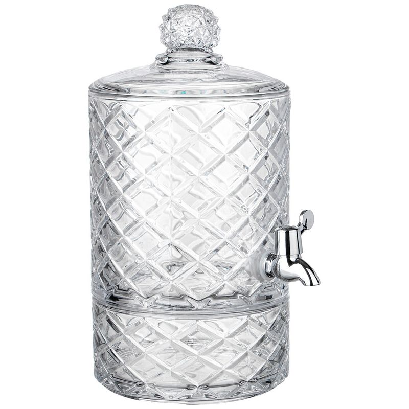 Лимонадница 691-119 4,8л. "DIAMANT" (стекл.)с краником ВД