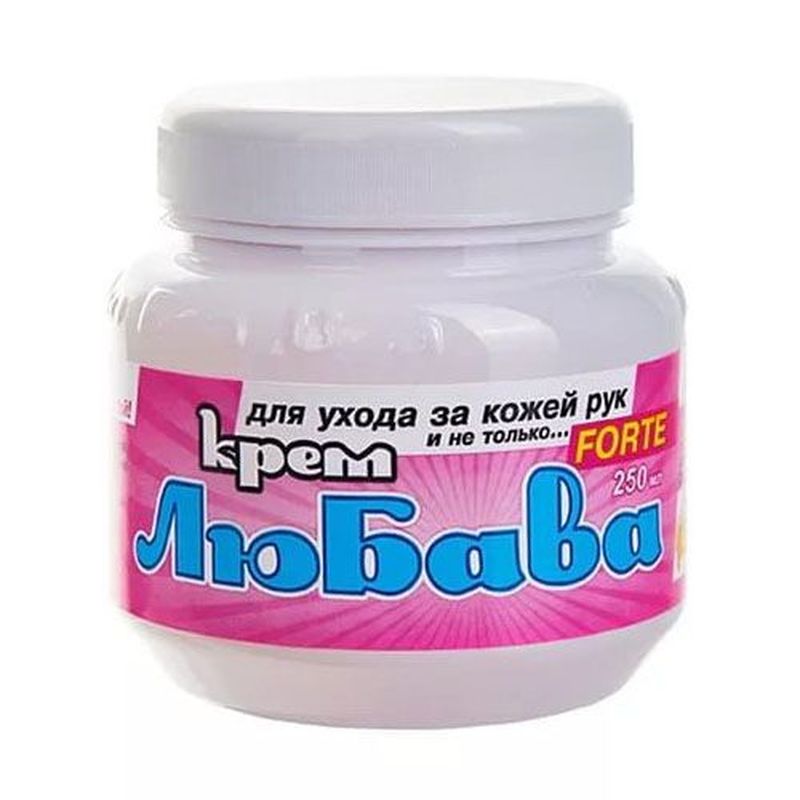 Крем д/рук ЛЮБАВА FORTE 250мл. с ионами серебра (Ваше Хозяйство)