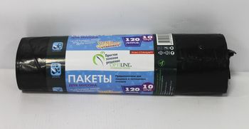 Мешки д/мусора 120л. (10шт.) 70*110см. 30мкм. OPTILINE "Звездочка" черн. ПНД 23-0048 (ОК) Мешки д/мусора 120л. (10шт.) 70*110см. 30мкм. OPTILINE "Звездочка" черн. ПНД 23-0048 (ОК)