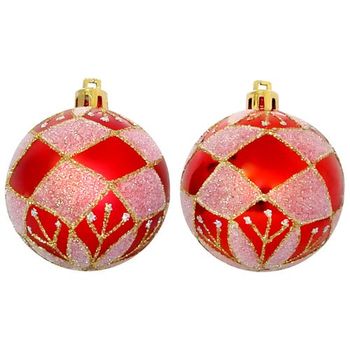 Шары с рис. РВD6-6-882-R (набор 6шт.) d6см. красный 101778 Скр.