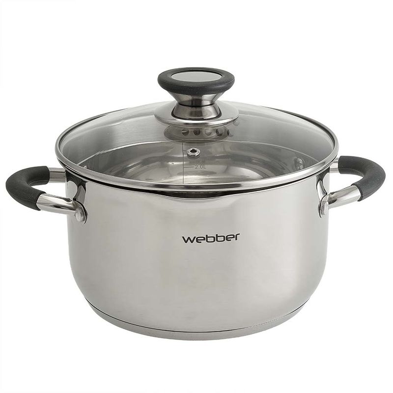 Кастрюля Webber BE-373/2 3,6л. стекл.крышка