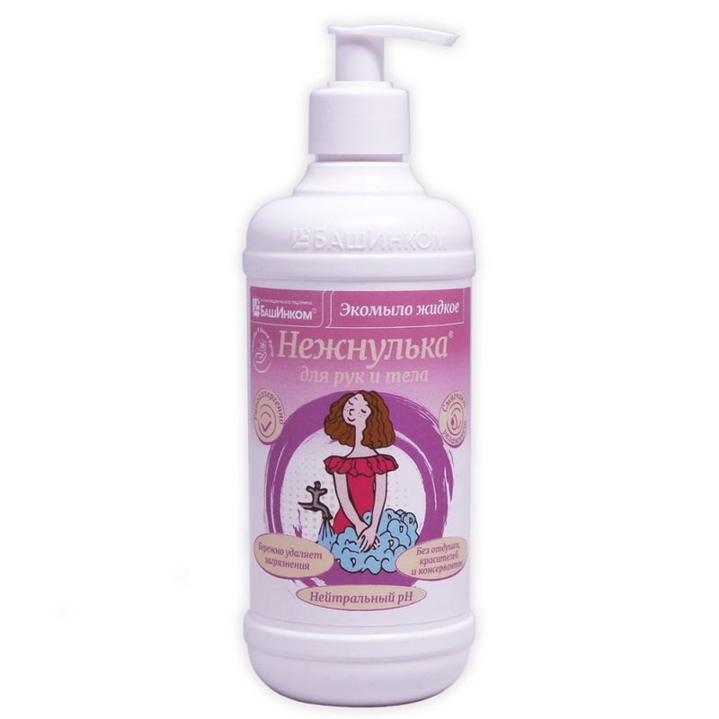 Жидкое мыло "Нежнулька" 0,5л.